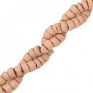 Kokos kralen disc 6mm Tan brown